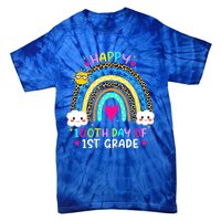 100 Days Smarter First Grade 100th Day Of School 1st Grade Gift Tie-Dye T-Shirt