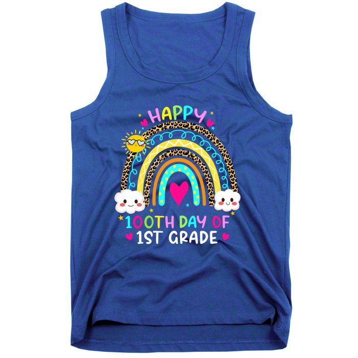 100 Days Smarter First Grade 100th Day Of School 1st Grade Gift Tank Top