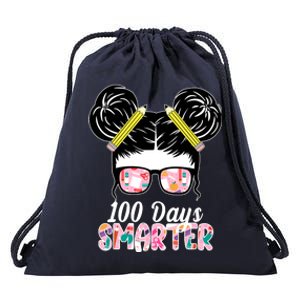 100 Days Smarter Student Hair Bun Drawstring Bag