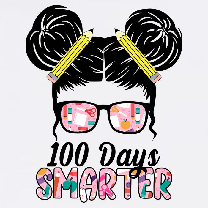 100 Days Smarter Student Hair Bun Adult Drive Performance Visor