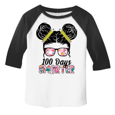 100 Days Smarter Student Hair Bun Toddler Fine Jersey T-Shirt