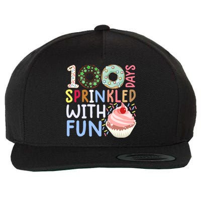 100 Days Sprinkled With Fun Meaningful Gift Cupcake 100 Days Of School Gift Wool Snapback Cap