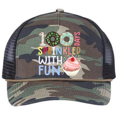 100 Days Sprinkled With Fun Meaningful Gift Cupcake 100 Days Of School Gift Retro Rope Trucker Hat Cap