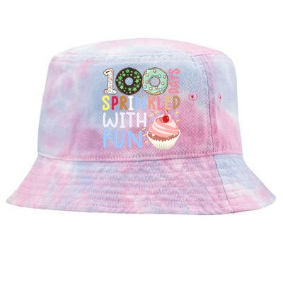 100 Days Sprinkled With Fun Meaningful Gift Cupcake 100 Days Of School Gift Tie-Dyed Bucket Hat