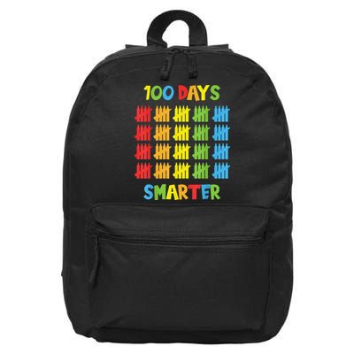 100 Days Smarter Teachers Child 100th Day of School 16 in Basic Backpack