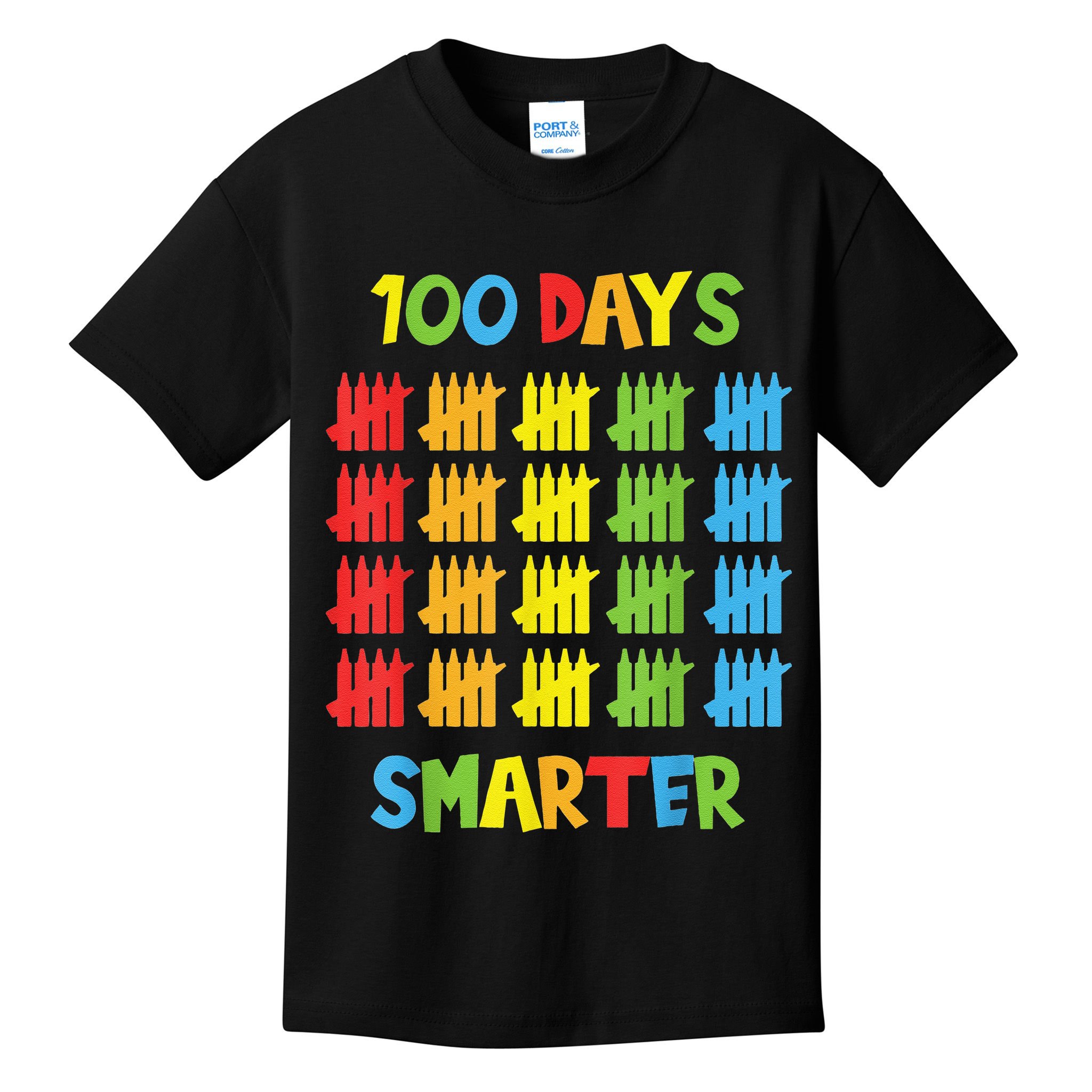 100 Days Smarter Teachers Child 100th Day of School Kids T-Shirt