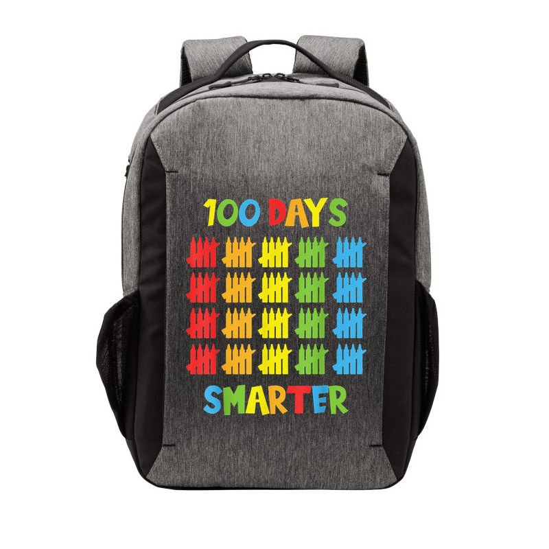 100 Days Smarter Teachers Child 100th Day of School Vector Backpack