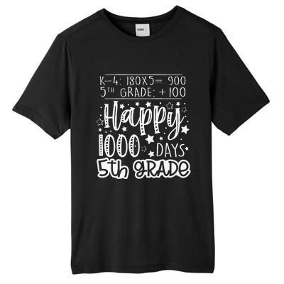 1000 Days Smarter Fifth Grade Teacher 100th Day Of School Tall Fusion ChromaSoft Performance T-Shirt