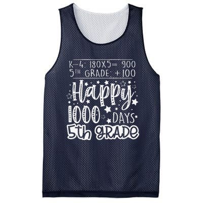 1000 Days Smarter Fifth Grade Teacher 100th Day Of School Mesh Reversible Basketball Jersey Tank