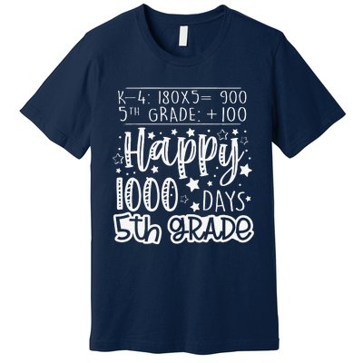 1000 Days Smarter Fifth Grade Teacher 100th Day Of School Premium T-Shirt