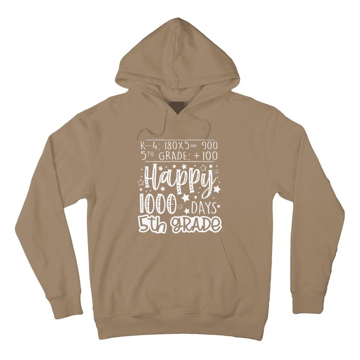 1000 Days Smarter Fifth Grade Teacher 100th Day Of School Hoodie