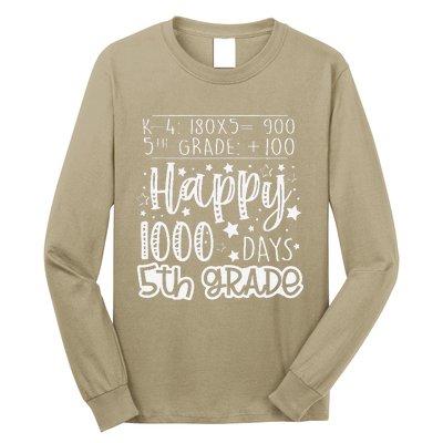 1000 Days Smarter Fifth Grade Teacher 100th Day Of School Long Sleeve Shirt