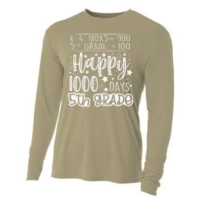 1000 Days Smarter Fifth Grade Teacher 100th Day Of School Cooling Performance Long Sleeve Crew