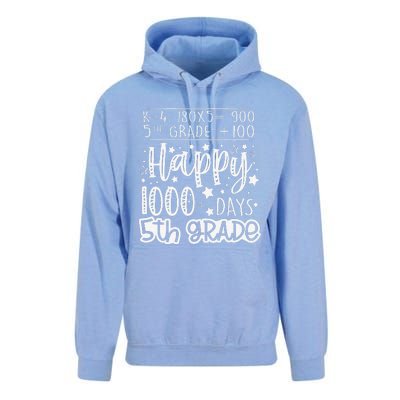 1000 Days Smarter Fifth Grade Teacher 100th Day Of School Unisex Surf Hoodie