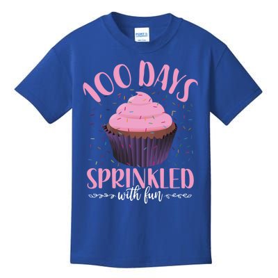 100 Days Sprinkled With Fun Teachers Cupcake 100th Day Gift Kids T-Shirt