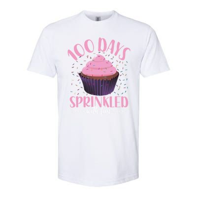 100 Days Sprinkled With Fun Teachers Cupcake 100th Day Gift Softstyle® CVC T-Shirt