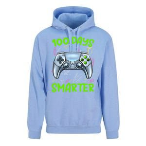 100 Days Smarter Funny Gamer Video Games Gaming Gift Unisex Surf Hoodie