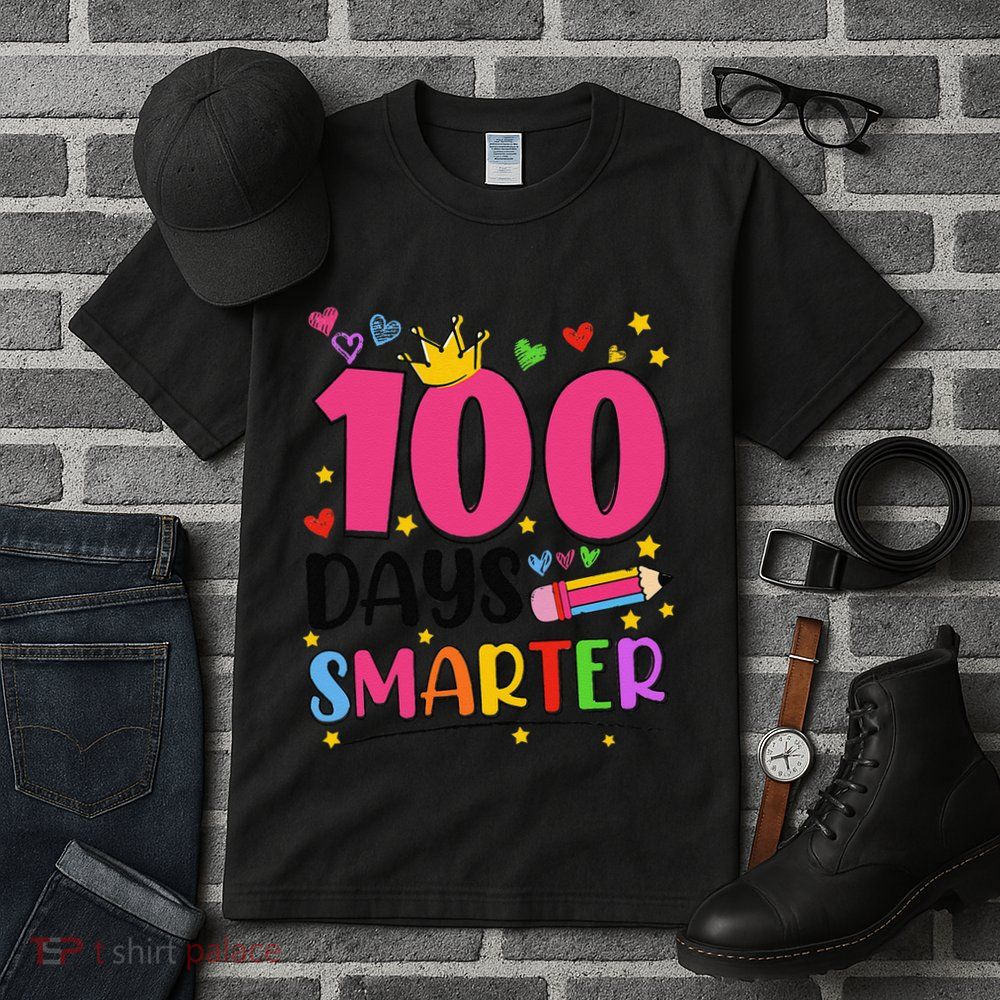 100 Days Smarter 100th Days Of School Gift Tall T-Shirt