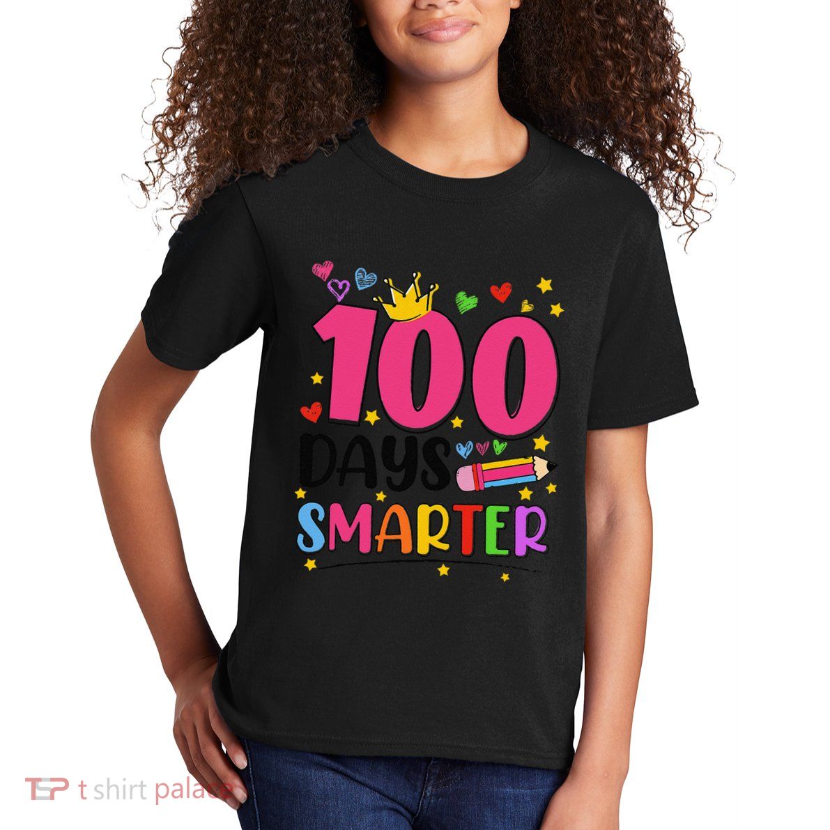 100 Days Smarter 100th Days Of School Gift Kids T-Shirt