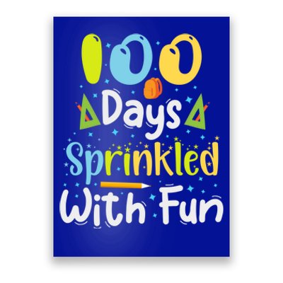 100 Days Sprinkled With Fun 100 Days Of School Gift Poster