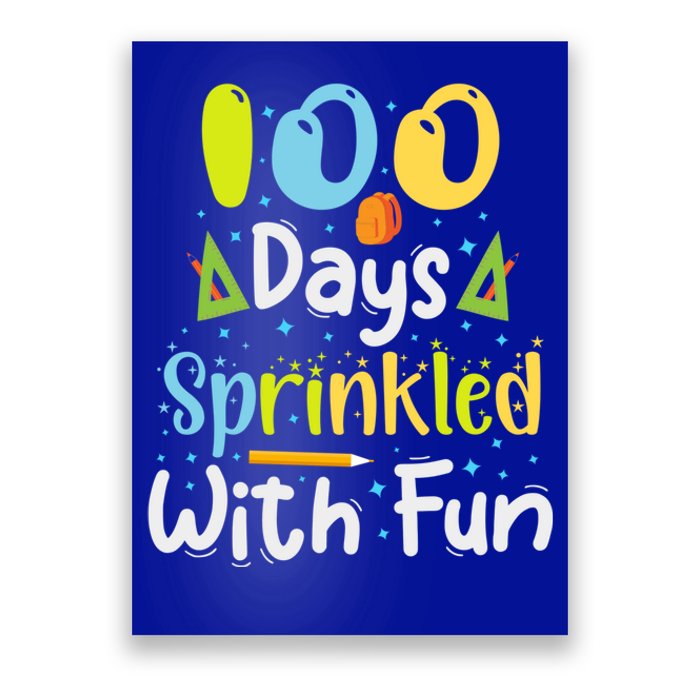 100 Days Sprinkled With Fun 100 Days Of School Gift Poster