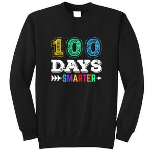 100 Days Smarter Teacher Or Student 100th Day Of School Sweatshirt