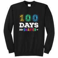 100 Days Smarter Teacher Or Student 100th Day Of School Sweatshirt