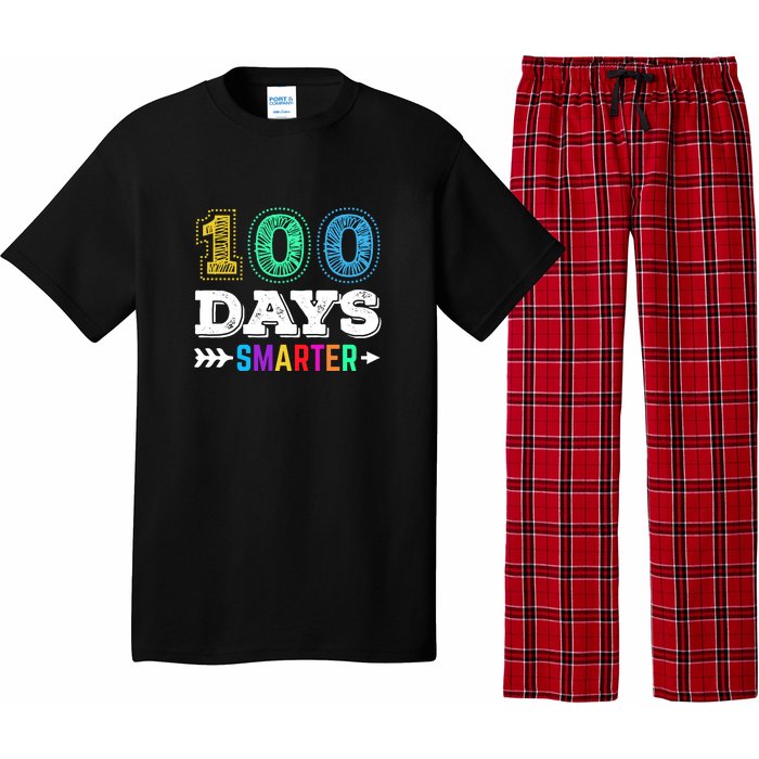 100 Days Smarter Teacher Or Student 100th Day Of School Pajama Set