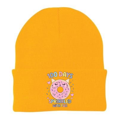 100 Days Sprinkled With Fun Donut School Knit Cap Winter Beanie