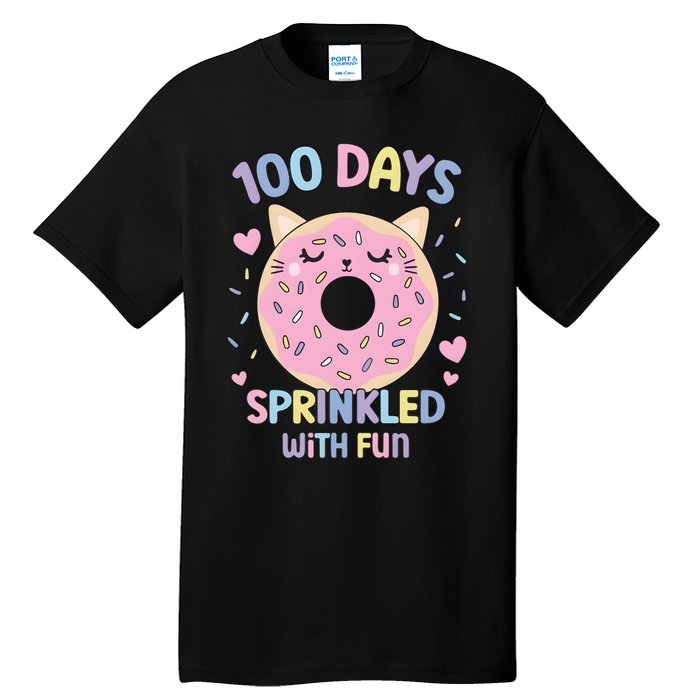 100 Days Sprinkled With Fun Donut School Tall T-Shirt