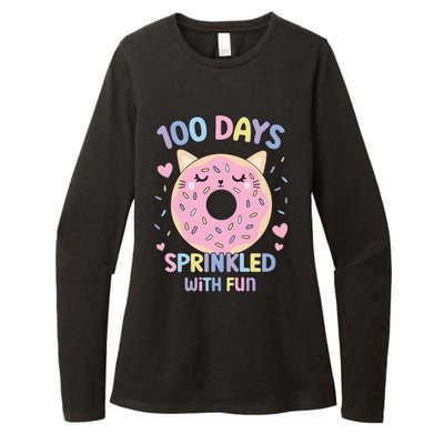 100 Days Sprinkled With Fun Donut School Womens CVC Long Sleeve Shirt