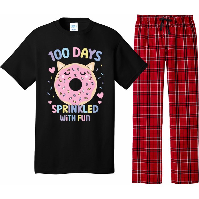 100 Days Sprinkled With Fun Donut School Pajama Set