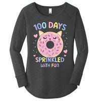 100 Days Sprinkled With Fun Donut School Women's Perfect Tri Tunic Long Sleeve Shirt