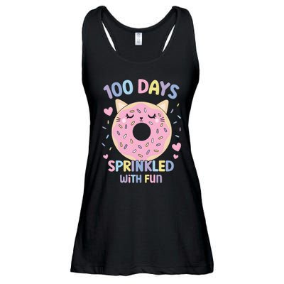 100 Days Sprinkled With Fun Donut School Ladies Essential Flowy Tank