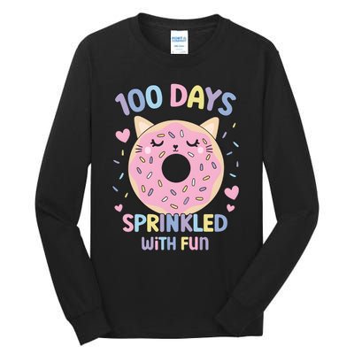 100 Days Sprinkled With Fun Donut School Tall Long Sleeve T-Shirt