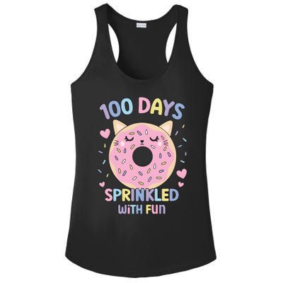 100 Days Sprinkled With Fun Donut School Ladies PosiCharge Competitor Racerback Tank