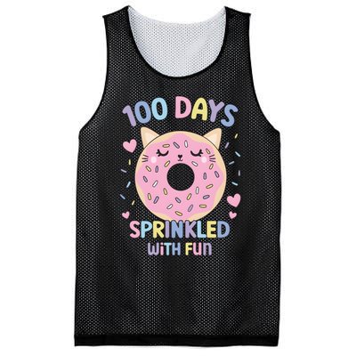 100 Days Sprinkled With Fun Donut School Mesh Reversible Basketball Jersey Tank