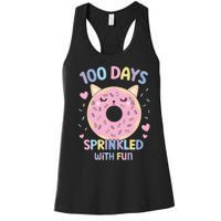 100 Days Sprinkled With Fun Donut School Women's Racerback Tank