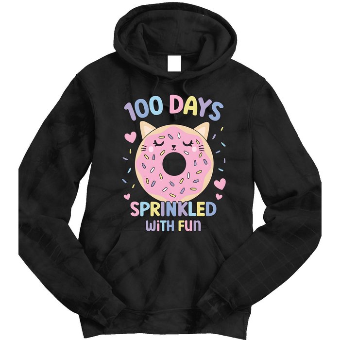 100 Days Sprinkled With Fun Donut School Tie Dye Hoodie