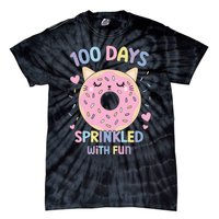 100 Days Sprinkled With Fun Donut School Tie-Dye T-Shirt