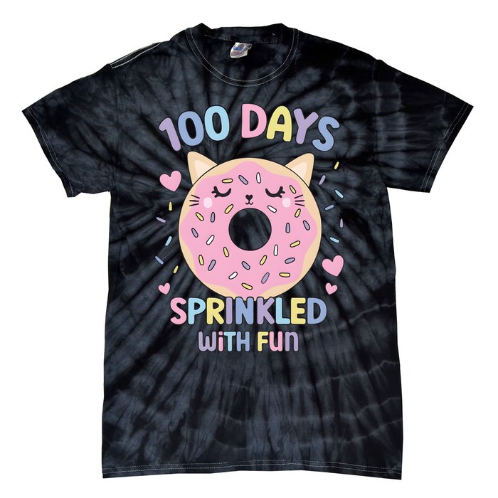 100 Days Sprinkled With Fun Donut School Tie-Dye T-Shirt