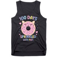 100 Days Sprinkled With Fun Donut School Tank Top