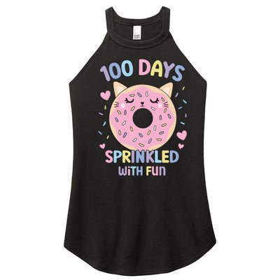 100 Days Sprinkled With Fun Donut School Women's Perfect Tri Rocker Tank