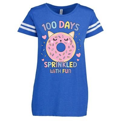 100 Days Sprinkled With Fun Donut School Enza Ladies Jersey Football T-Shirt