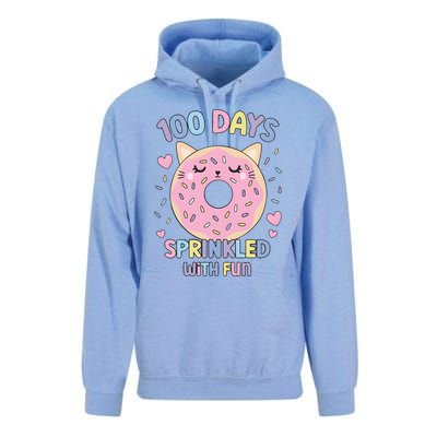 100 Days Sprinkled With Fun Donut School Unisex Surf Hoodie