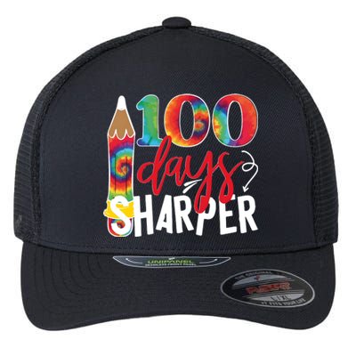 100 Days Sharper Teacher Student Flexfit Unipanel Trucker Cap