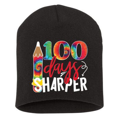 100 Days Sharper Teacher Student Short Acrylic Beanie