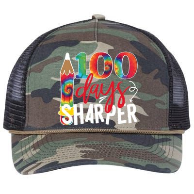 100 Days Sharper Teacher Student Retro Rope Trucker Hat Cap