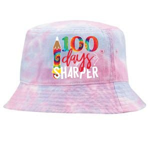 100 Days Sharper Teacher Student Tie-Dyed Bucket Hat