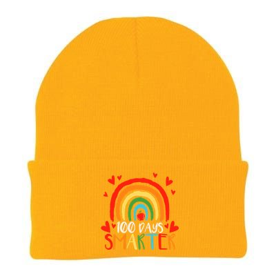 100 Days Smarter 100th Day Of School Teachers Gift Knit Cap Winter Beanie